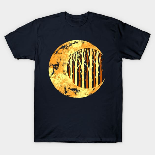 Nature moon T-Shirt by barmalisiRTB